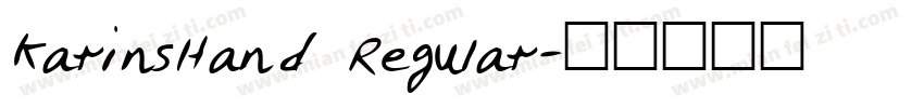 KarinsHand Regular字体转换